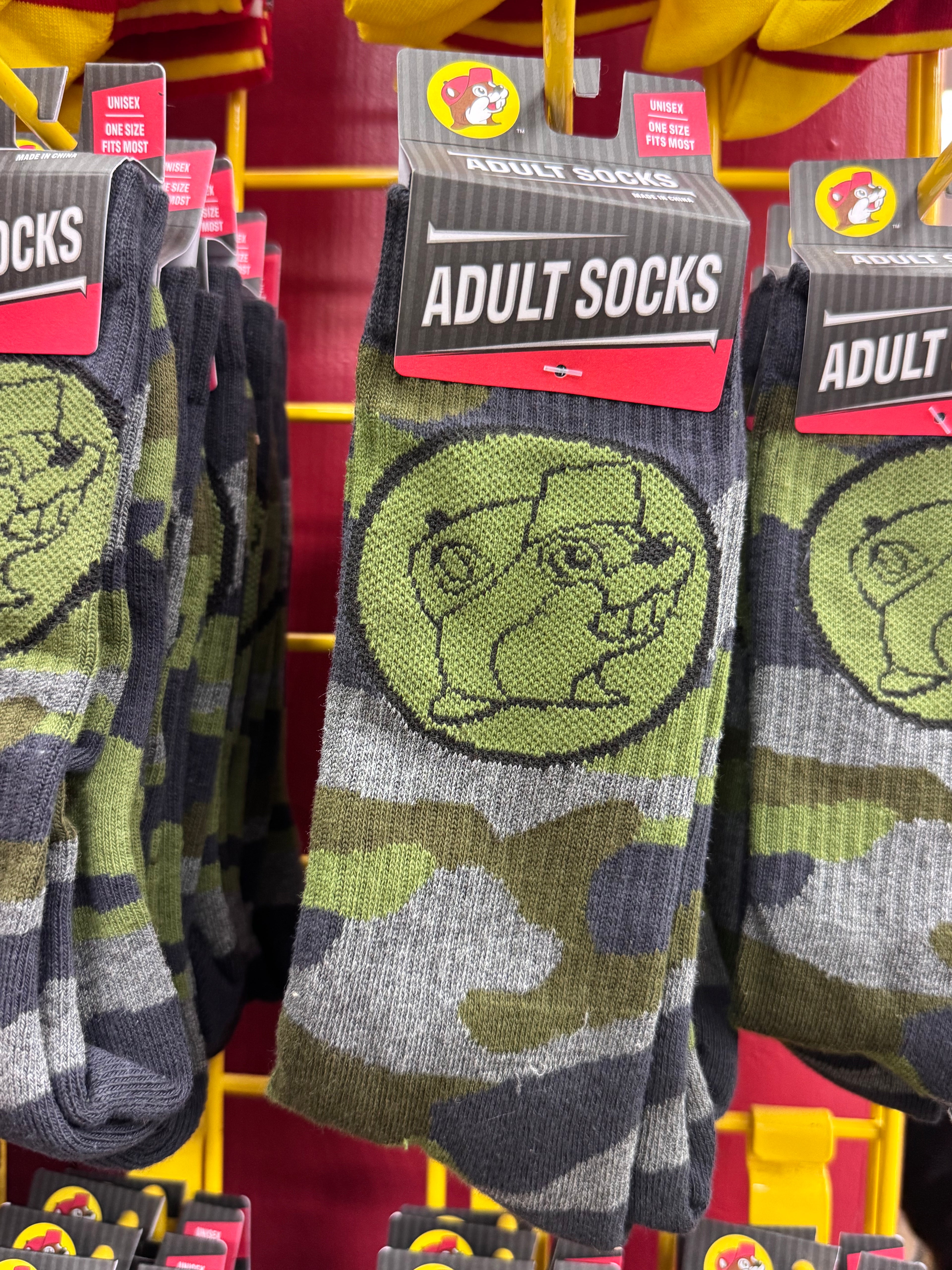 Green Camo Bucee Socks