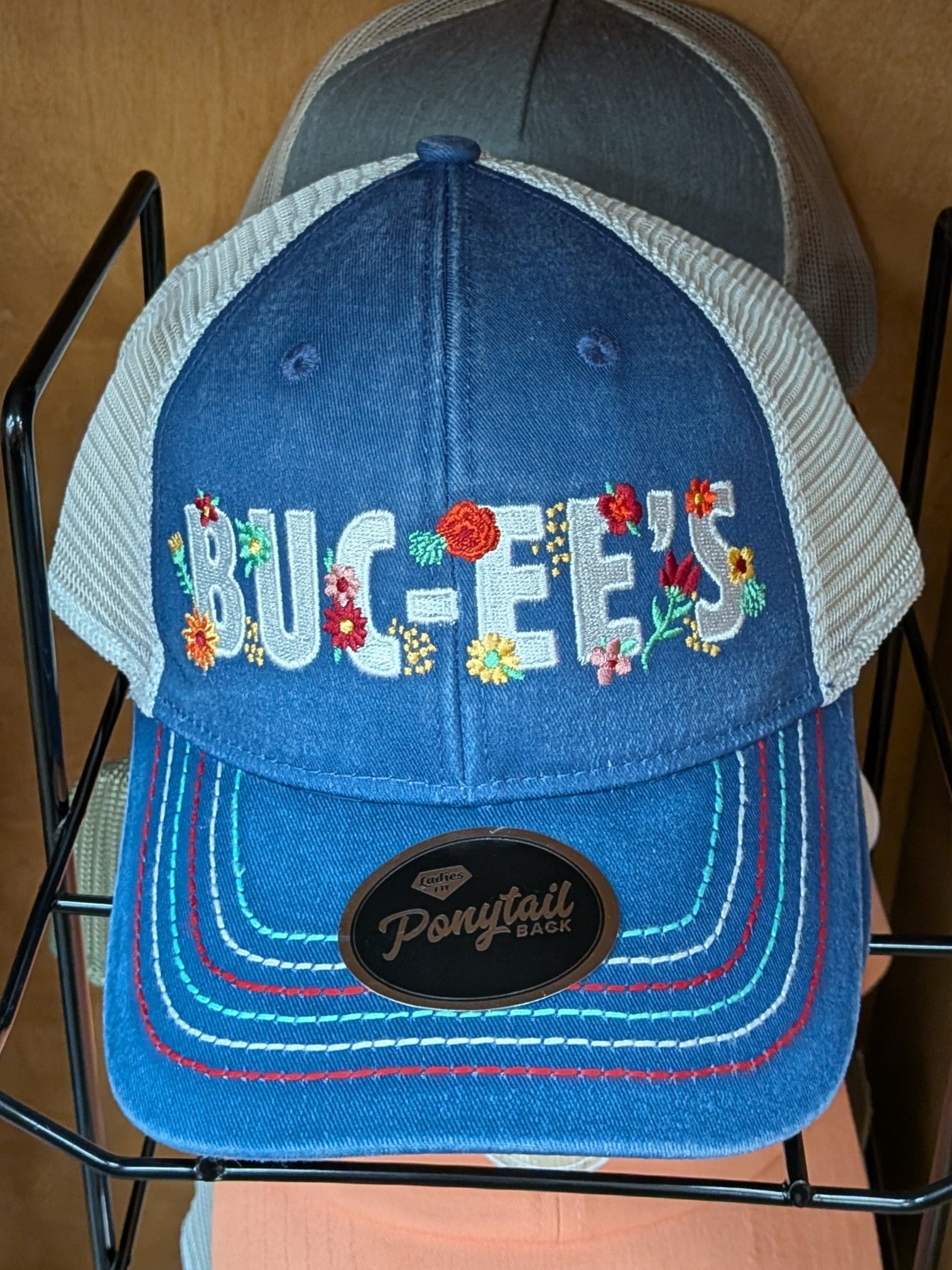 Floral Denim Cap